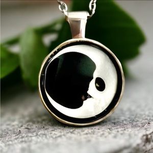 ⭐️CLEARANCE⭐️🆕 Vintage Style Halloween Moon Handcrafted Pendant Necklace